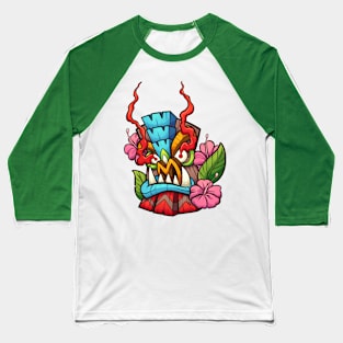 Tiki Mask Baseball T-Shirt